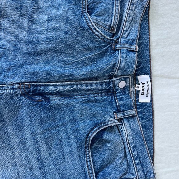Reformation Liza Ultra High Rise Straight Jeans - Picture 5 of 6